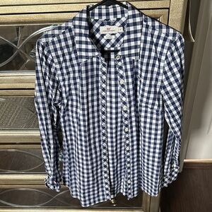 Vineyard Vines Blue and White Checkered Shirt